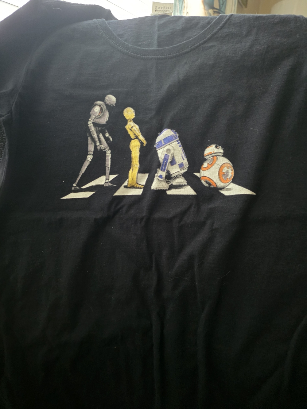 Fruit of the Loom Black Star Wars Droid Graphic Tee